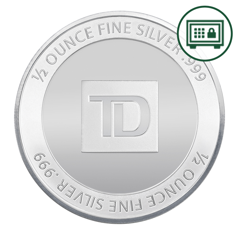 Image pour Rond d’argent TD de 1/2 oz - Stockage sécurisé à partir de Métaux précieux TD